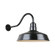 Warehouse One Light Outdoor Gooseneck Light in Black (381|H-QSN15118-SA-91/QSNHL-A-91)