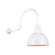 Deep Bowl Shade One Light Outdoor Gooseneck Light in White (381|H-QSN16112-SA-93/QSNHL-C-93)