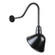 Angle Shade One Light Outdoor Gooseneck Light in Black (381|H-QSN18112-SA-91/QSNHL-H-91)