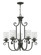 Casa LED Foyer Pendant in Olde Black with Clear Seedy glass (13|4015OL-CL)