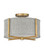 Axis Heathered Gray LED Foyer Pendant in Heritage Brass (13|41705HB)