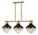 Crew LED Chandelier in Heritage Brass (13|4846HB)