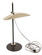 Piano/Desk LED Table Lamp in Matte Black With Polished Nickel Accents (30|DSK500-BLKPN)
