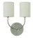 Scatchard Two Light Wall Lamp in Gray Gloss And Satin Nickel (30|GS775-2-SNGG)