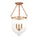 Hampton Three Light Semi Flush Mount in Aged Brass (70|253-AGB-C1)