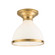 Randolph One Light Semi Flush Mount in Aged Brass (70|2612-AGB)