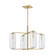 Pebble Four Light Chandelier in Aged Brass (70|3474-AGB) Pebble Four Light Chandelier in Aged Brass (70|3474-AGB)