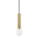 Reade One Light Pendant in Aged Brass (70|5104-AGB)
