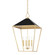 Paxton Four Light Pendant in Gold Leaf/Black (70|5718-GL/BK)