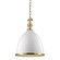 Viceroy One Light Pendant in White/Aged Brass (70|7714-WAGB)