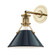 Painted No.2 One Light Wall Sconce in Aged Brass/Darkest Blue (70|MDS350-AGB/DBL)