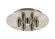 Custom Cord Six Light Multi Port Canopy in Satin Nickel (405|106-SN)