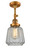 Franklin Restoration LED Semi-Flush Mount in Brushed Brass (405|201F-BB-G142-LED)