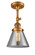Franklin Restoration LED Semi-Flush Mount in Brushed Brass (405|201F-BB-G43-LED)