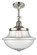 Franklin Restoration LED Semi-Flush Mount in Polished Nickel (405|201F-PN-G544-LED)