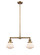 Franklin Restoration LED Island Pendant in Brushed Brass (405|209-BB-G321-LED)