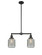 Franklin Restoration LED Island Pendant in Matte Black (405|209-BK-G262-LED)