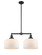 Franklin Restoration LED Island Pendant in Matte Black (405|209-BK-G71-L-LED)