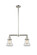 Franklin Restoration Two Light Island Pendant in Polished Nickel (405|209-PN-G192)