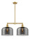 Franklin Restoration LED Island Pendant in Satin Gold (405|209-SG-G73-L-LED)