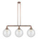 Franklin Restoration Three Light Island Pendant in Antique Copper (405|213-AC-G204-12)