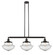 Franklin Restoration Three Light Island Pendant in Oil Rubbed Bronze (405|213-OB-G544)