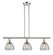 Franklin Restoration Three Light Island Pendant in Polished Nickel (405|213-PN-G172)