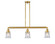 Franklin Restoration LED Island Pendant in Satin Gold (405|213-SG-G184S-LED)