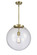 Franklin Restoration LED Pendant in Antique Brass (405|221-1S-AB-G202-16-LED)