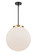 Franklin Restoration LED Pendant in Black Antique Brass (405|221-1S-BAB-G201-16-LED)