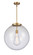 Franklin Restoration LED Pendant in Brushed Brass (405|221-1S-BB-G202-18-LED)