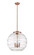 Ballston Three Light Pendant in Antique Copper (405|221-3S-AC-G1213-18)