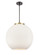 Ballston Three Light Pendant in Black Antique Brass (405|221-3S-BAB-G121-18)