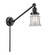 Franklin Restoration One Light Swing Arm Lamp in Matte Black (405|237-BK-G182S)