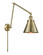 Franklin Restoration LED Swing Arm Lamp in Antique Brass (405|238-AB-M13-AB-LED)