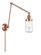 Franklin Restoration One Light Swing Arm Lamp in Antique Copper (405|238-AC-G312)