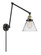 Franklin Restoration One Light Swing Arm Lamp in Black Antique Brass (405|238-BAB-G42)