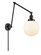 Franklin Restoration LED Swing Arm Lamp in Matte Black (405|238-BK-G201-8-LED)