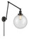 Franklin Restoration One Light Swing Arm Lamp in Matte Black (405|238-BK-G204-10)