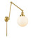 Franklin Restoration One Light Swing Arm Lamp in Satin Gold (405|238-SG-G201-8)