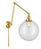 Franklin Restoration One Light Swing Arm Lamp in Satin Gold (405|238-SG-G202-12)