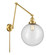 Franklin Restoration One Light Swing Arm Lamp in Satin Gold (405|238-SG-G204-12)
