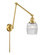 Franklin Restoration One Light Swing Arm Lamp in Satin Gold (405|238-SG-G302)