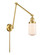 Franklin Restoration One Light Swing Arm Lamp in Satin Gold (405|238-SG-G311)
