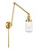 Franklin Restoration One Light Swing Arm Lamp in Satin Gold (405|238-SG-G312)