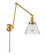 Franklin Restoration One Light Swing Arm Lamp in Satin Gold (405|238-SG-G44)