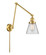 Franklin Restoration One Light Swing Arm Lamp in Satin Gold (405|238-SG-G62)