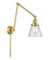 Franklin Restoration One Light Swing Arm Lamp in Satin Gold (405|238-SG-G64)