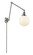 Franklin Restoration One Light Swing Arm Lamp in Brushed Satin Nickel (405|238-SN-G201-8)