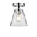 Nouveau One Light Semi-Flush Mount in Black Polished Nickel (405|284-1C-BPN-G62)